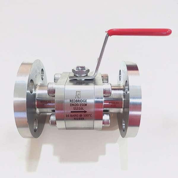 3/4" - 150#RF, 19MM BORE THREE PIECE DESIGN BALL VALVE WITH FLANGED ENDS